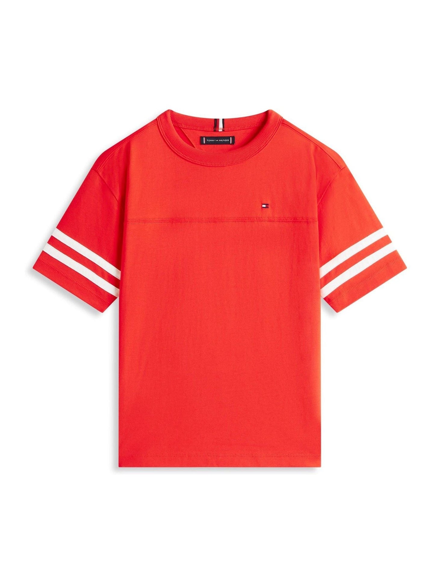 Tommy Hilfiger Red Stripe Sleeve Jersey T-Shirt image 5