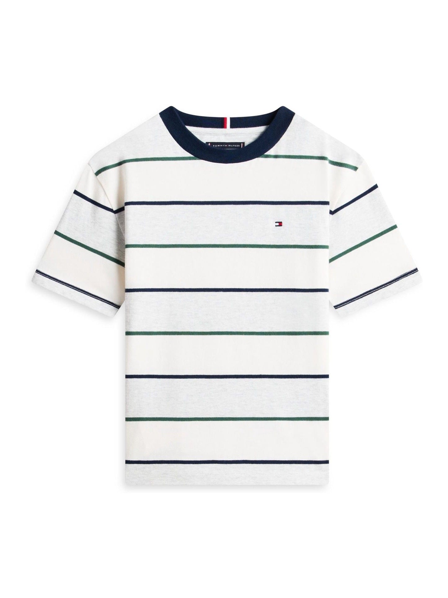 Tommy Hilfiger Grey Rugby Stripe Peached Jersey T-Shirt image 5
