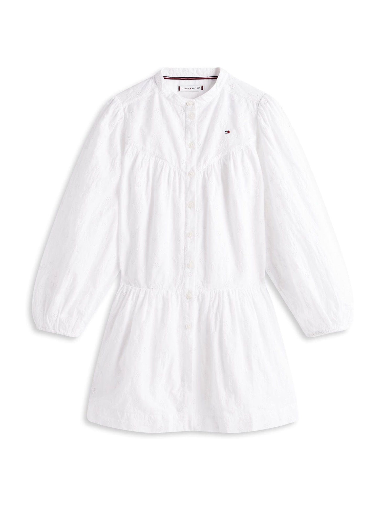 Tommy Hilfiger White Broderie Anglaise Shirt Dress image 5