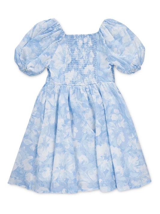 Abercrombie & Fitch Blue Emerson Gauze Puff Sleeve Dress image 2