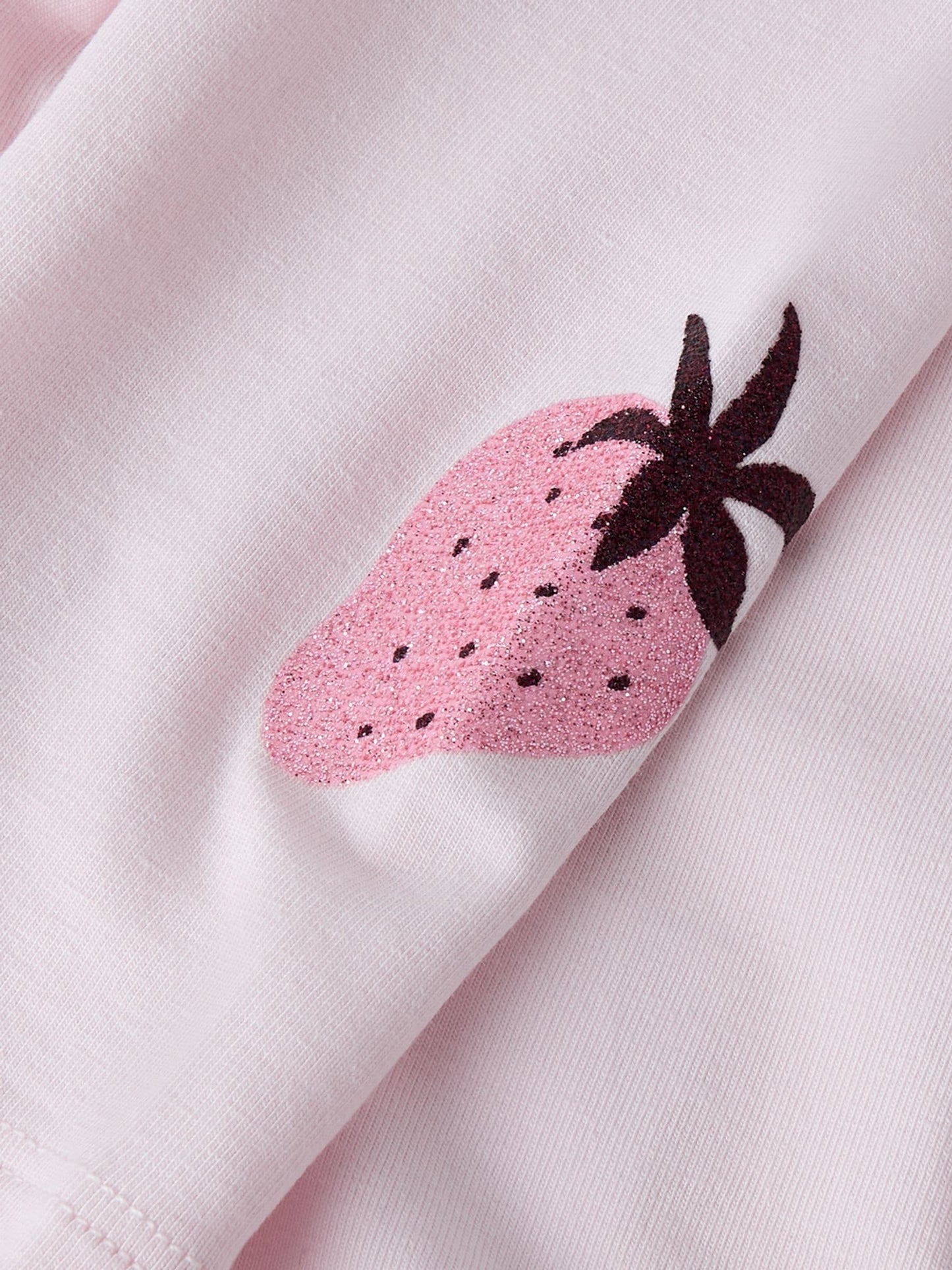 Name It Pink Strawberry Sweat Top and Leggings Set image 5