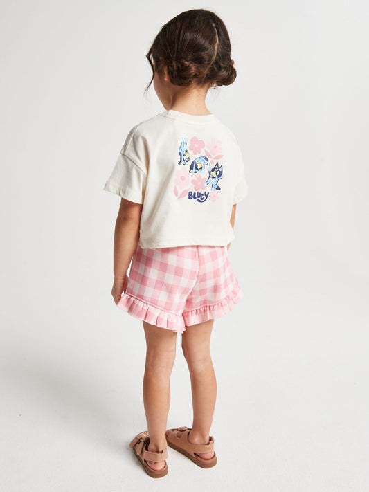 Dsiney Kidz - Brand Threads Pink Bluey Top & Short Set image 2