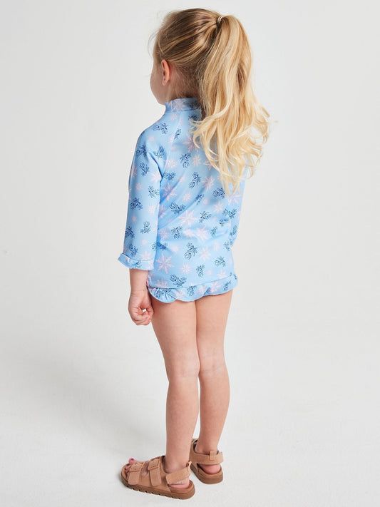 Dsiney Kidz - Brand Threads Blue Frozen Elsa Swim Set image 2