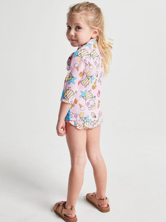 Dsiney Kidz - Brand Threads Pink Peppa Pig Swim Set image 2