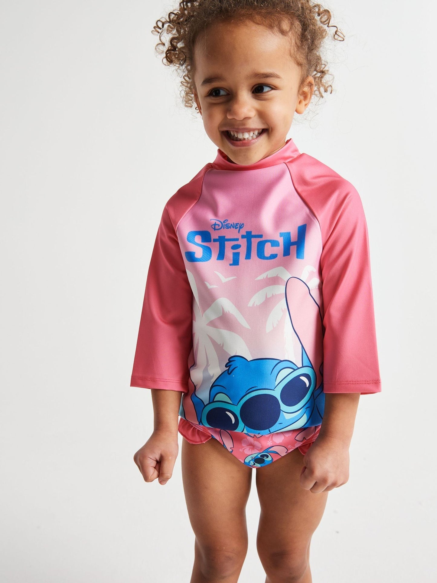 Dsiney Kidz - Brand Threads Pink Lilo & Stitch Stitch Swim Set image 4