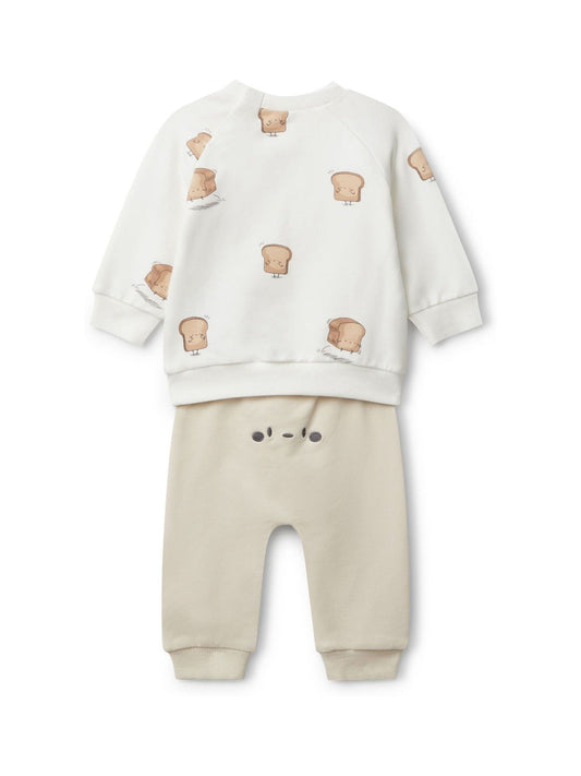 Benetton Natural Printed Top & Leggings Set image 2