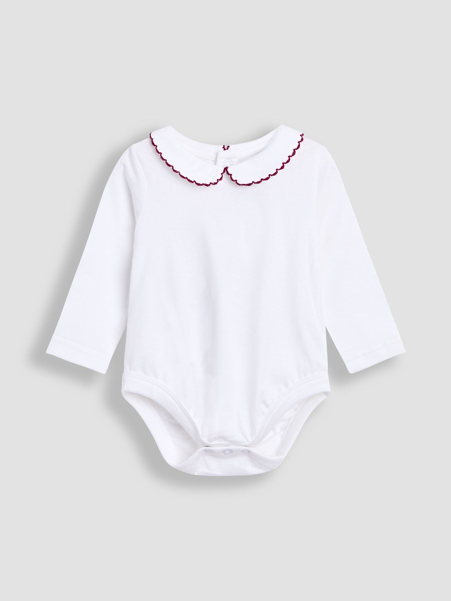 JoJo Maman Bébé Red 2-Piece Smocked Dungarees & Bodysuit Set image 6