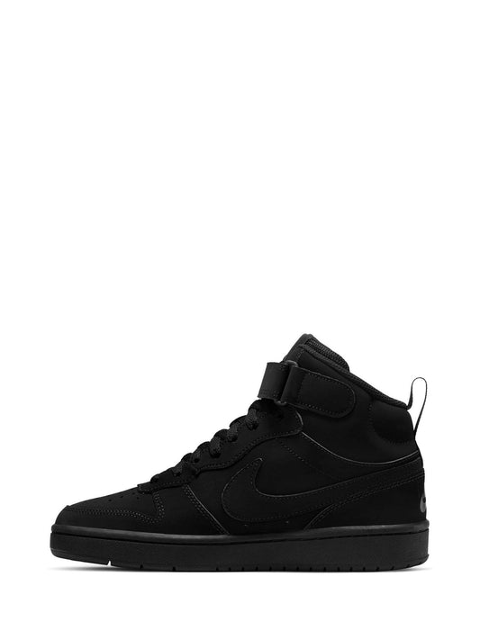 Nike Black Suede Youth Court Borough Mid 2 Trainers image 2