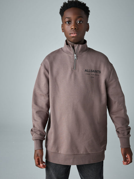 smALLSAINTS Brown Underground Oversized Half Zipped Sweatshirt - image 2