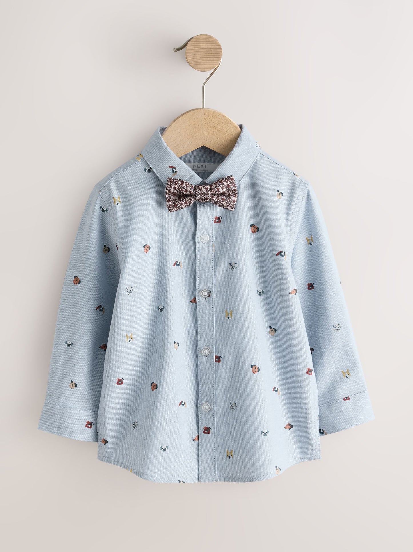 Grey Check Waistcoat Shirt and Bow Tie Set (3mths-9yrs) image 8