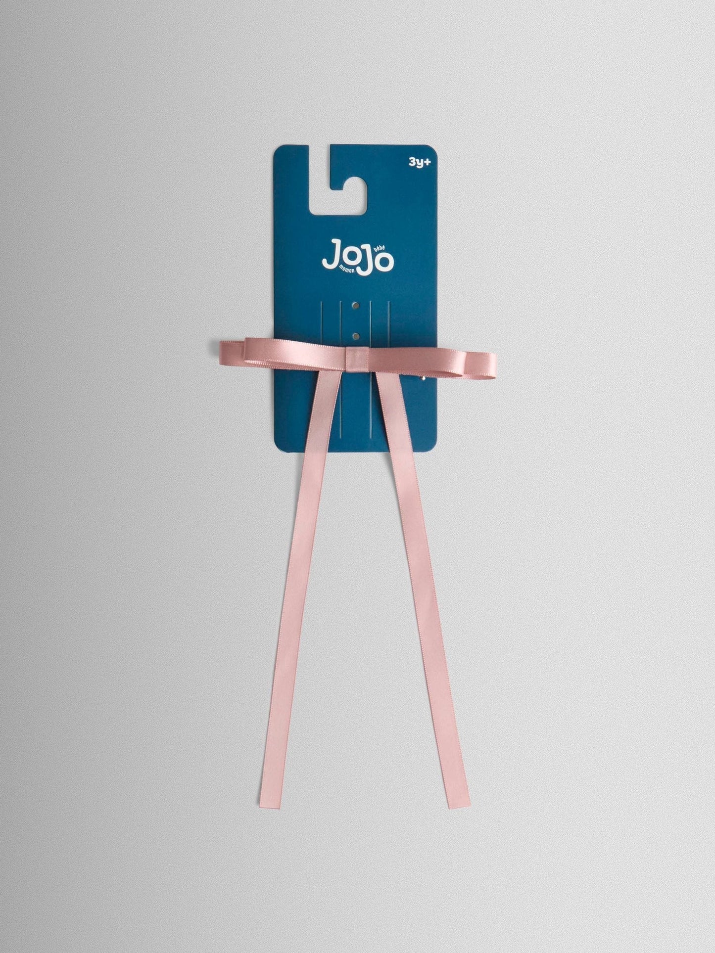 JoJo Maman Bébé Pink Long Tail Double Bow Hair Clip image 1