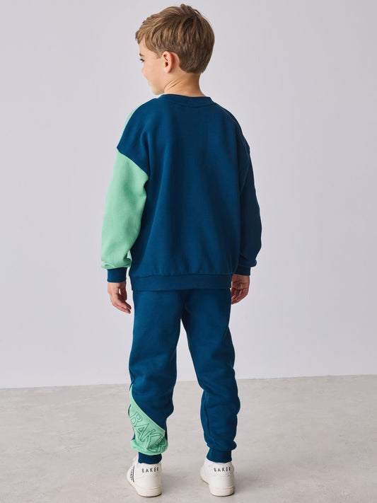 Baker by Ted Baker Colourblock Sweat Top and Joggers Set image 3