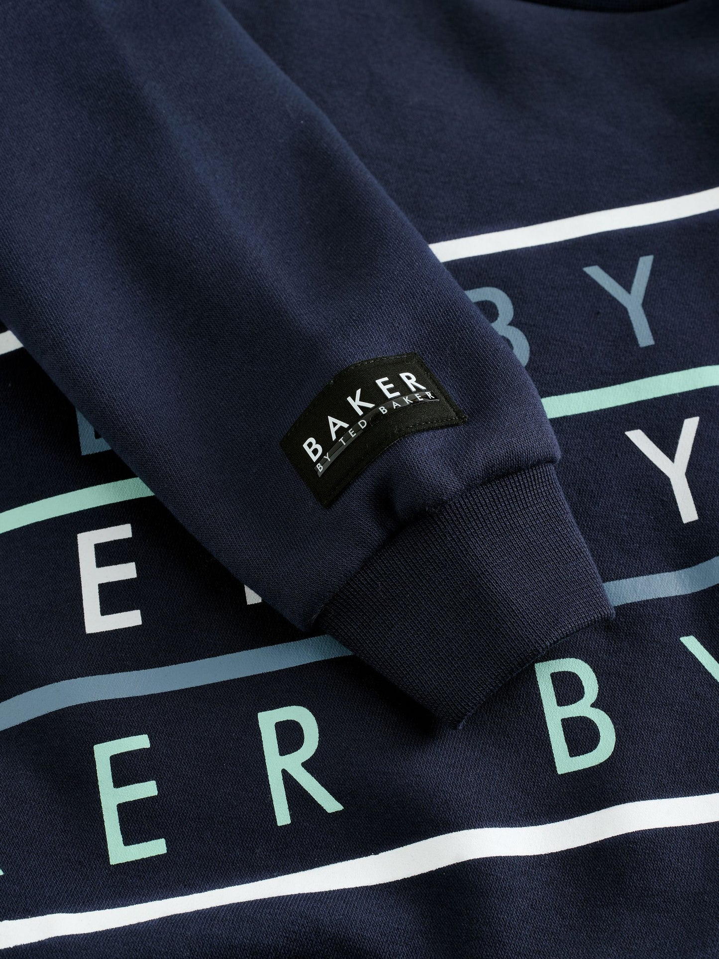 Baker by Ted Baker Oversized Navy Graphic Sweatshirt and Joggers Set image 11
