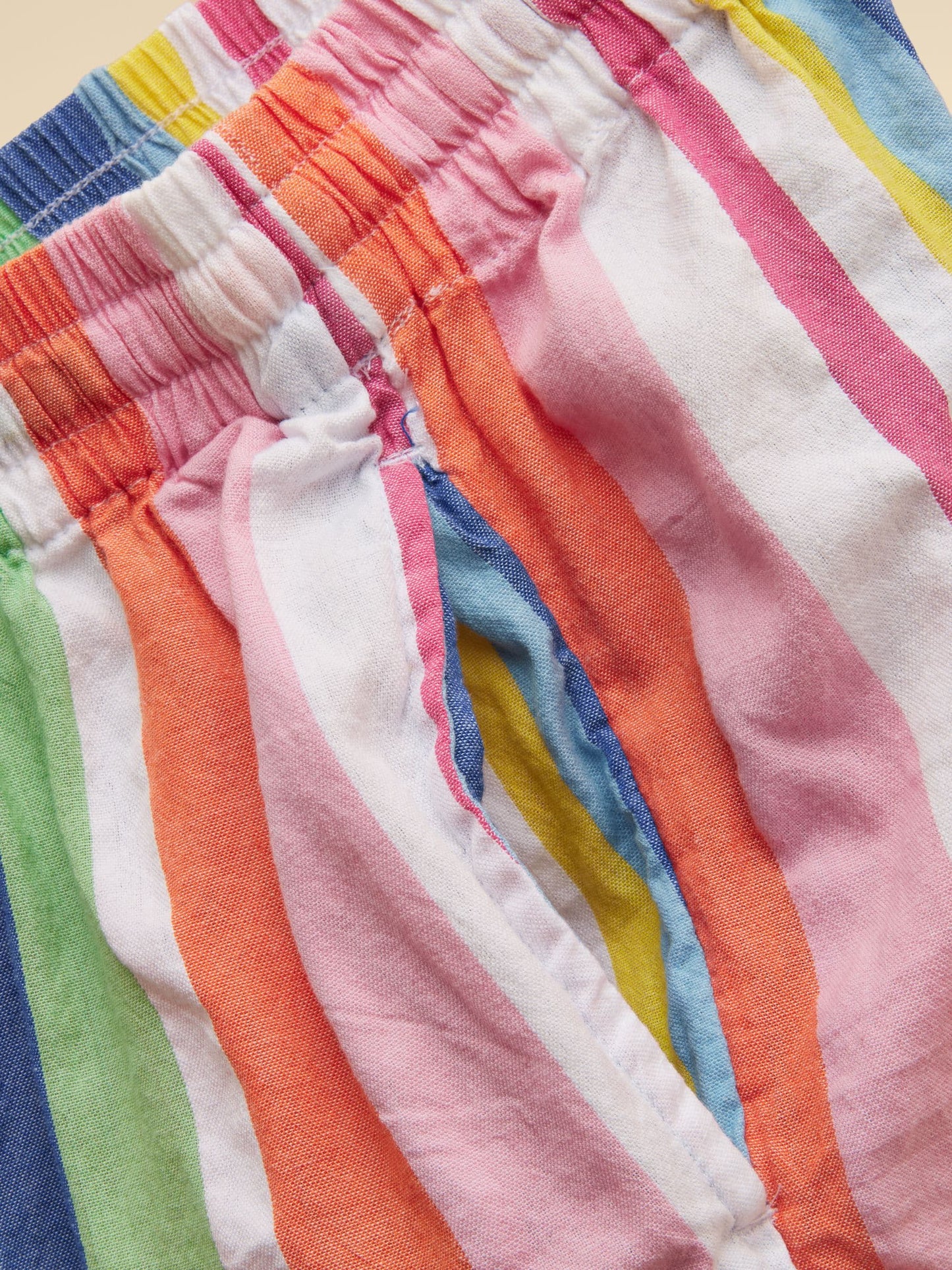 Joules Girls' Amara Multi Striped Woven Shorts image 5