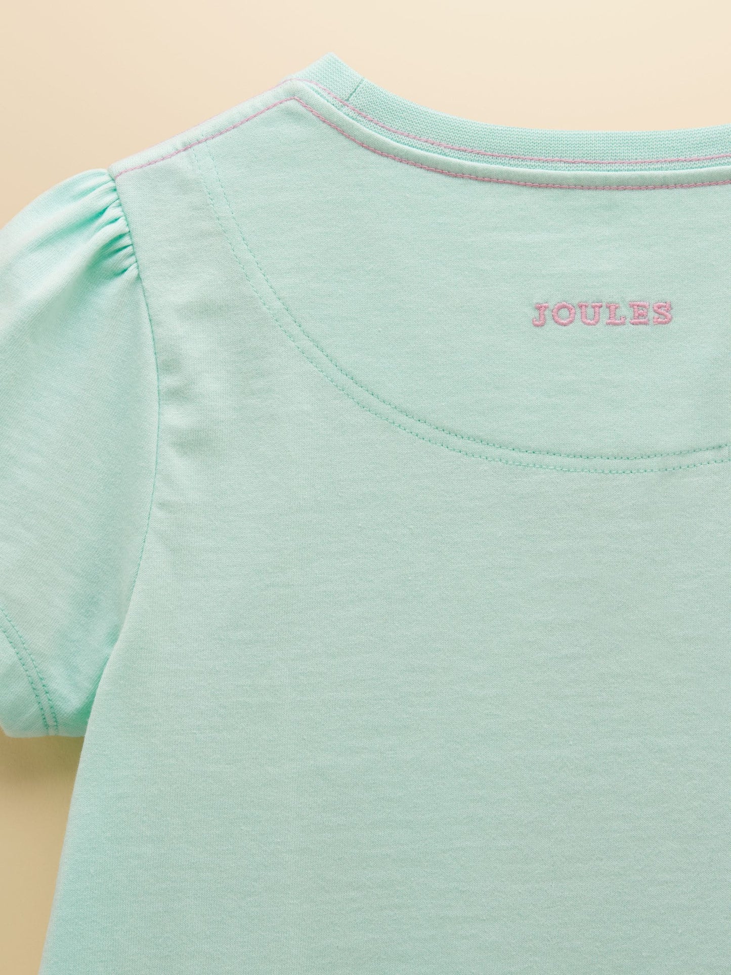 Joules Girls' Astra Blue Applique Cotton T-Shirt image 6