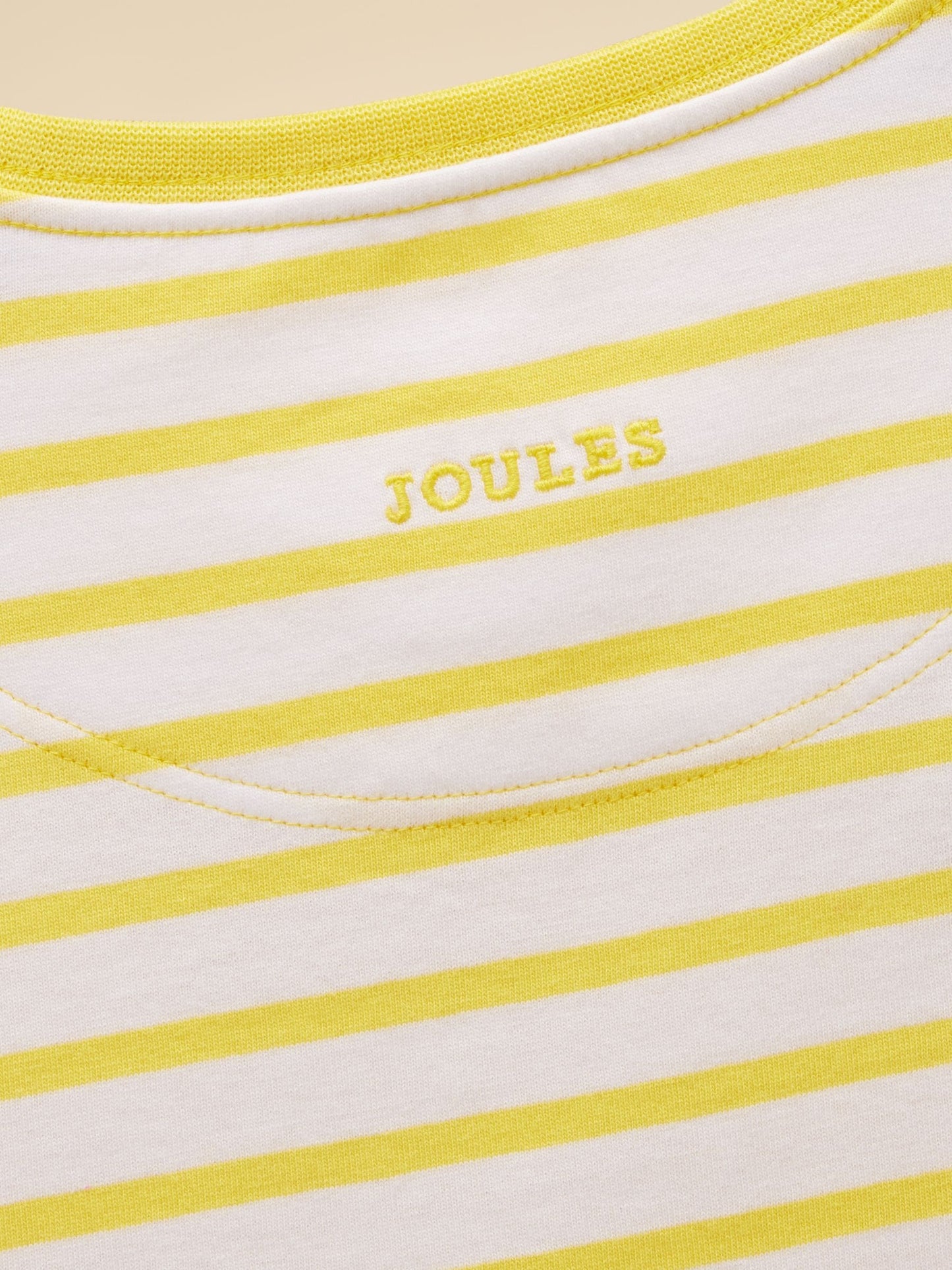 Joules Girls' Astra Yellow Applique Cotton T-Shirt image 7