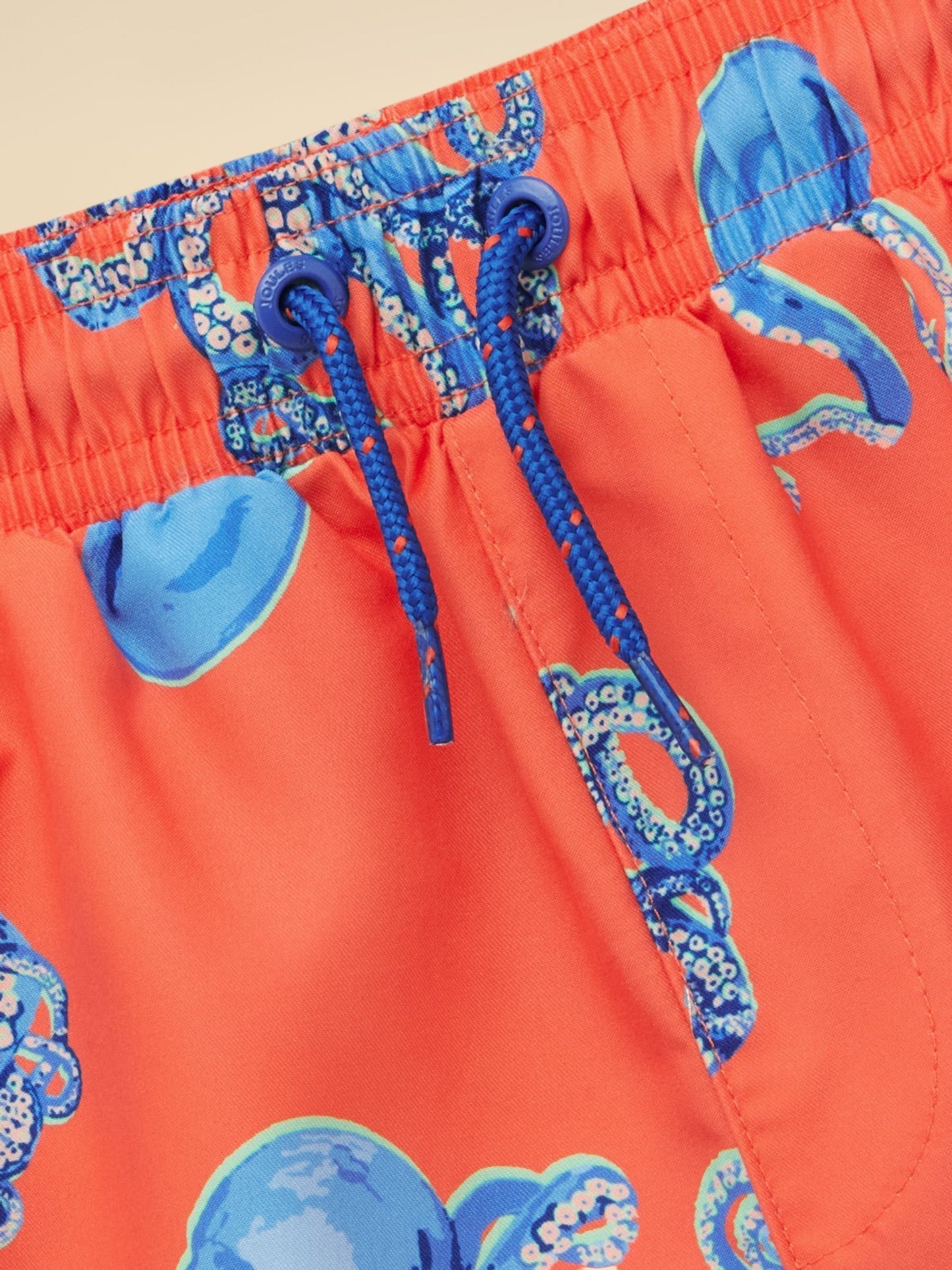 Joules Boys' Ocean Orange Octopus Printed Swim Shorts image 4