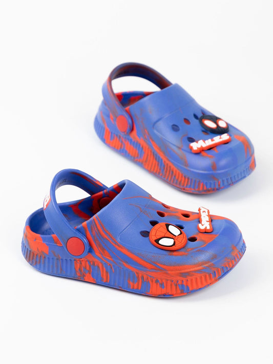 Vanilla Underground Navy Blue Boys Spider-Man Clogs image 2