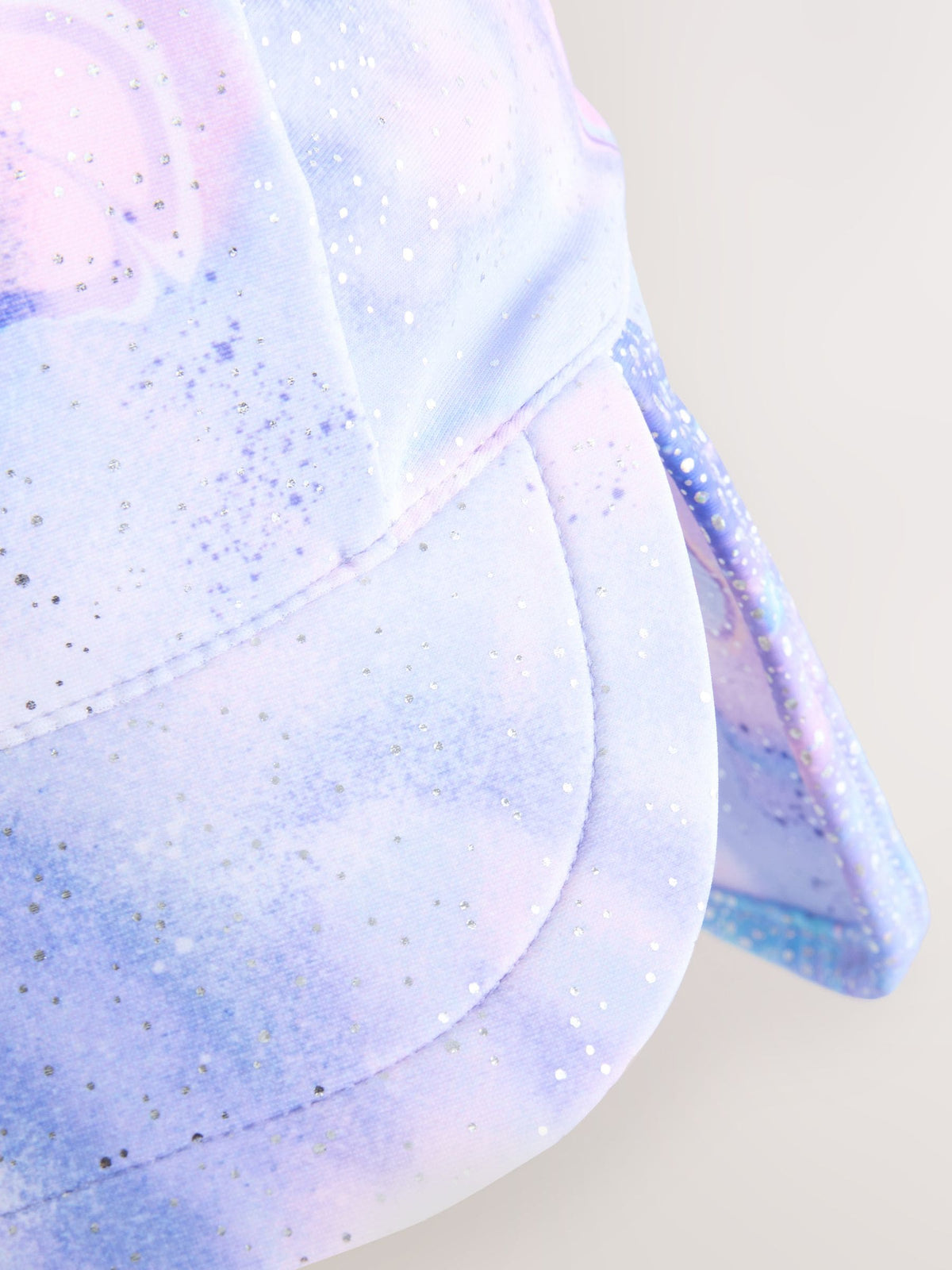 Lilac Purple Foil Butterfly Swim Legionnaire Hat (3mths-10yrs) image 5