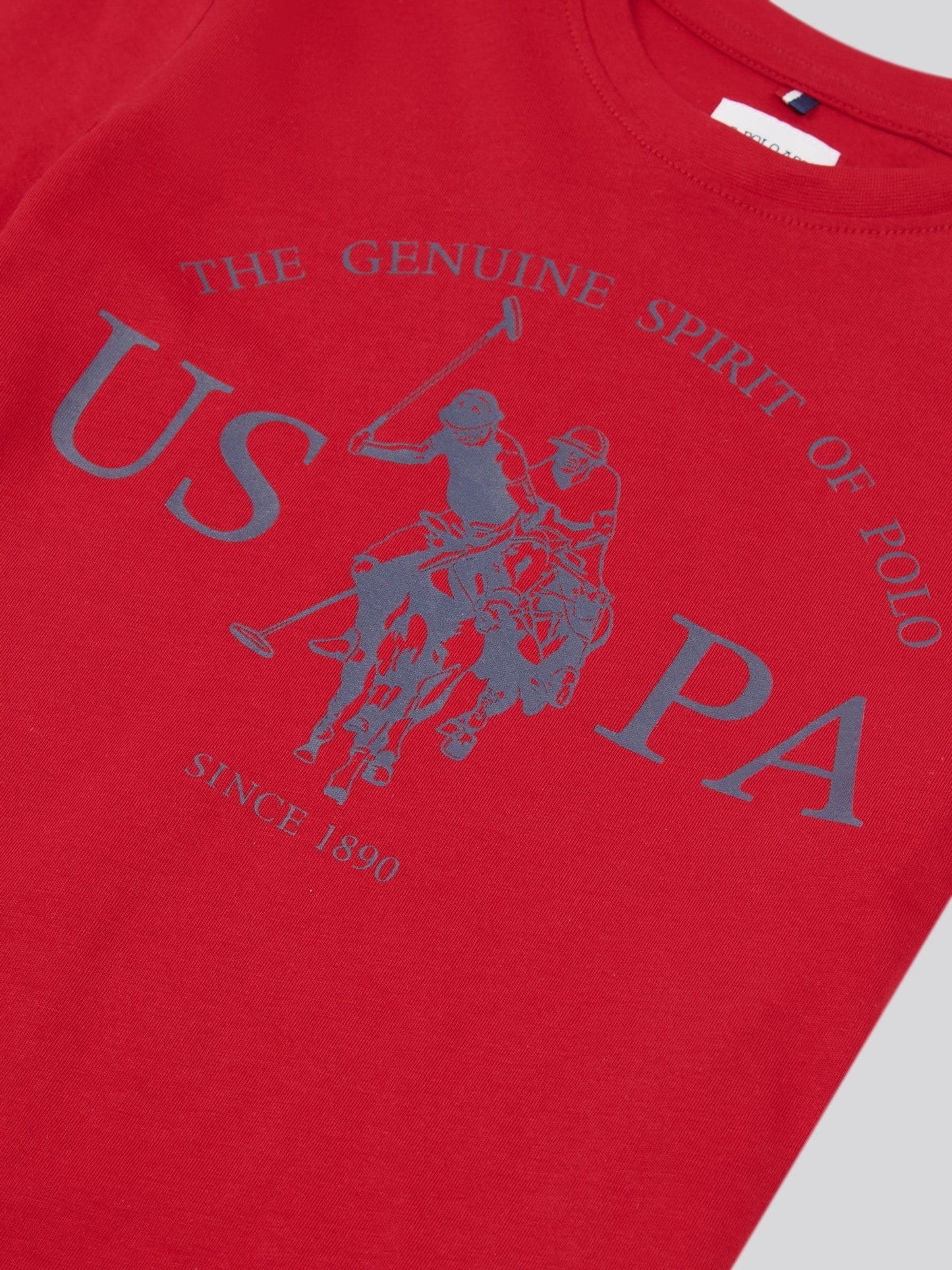 Dsiney Kidz - U.S. Polo Assn. Red Graphic Print T-Shirt image 7