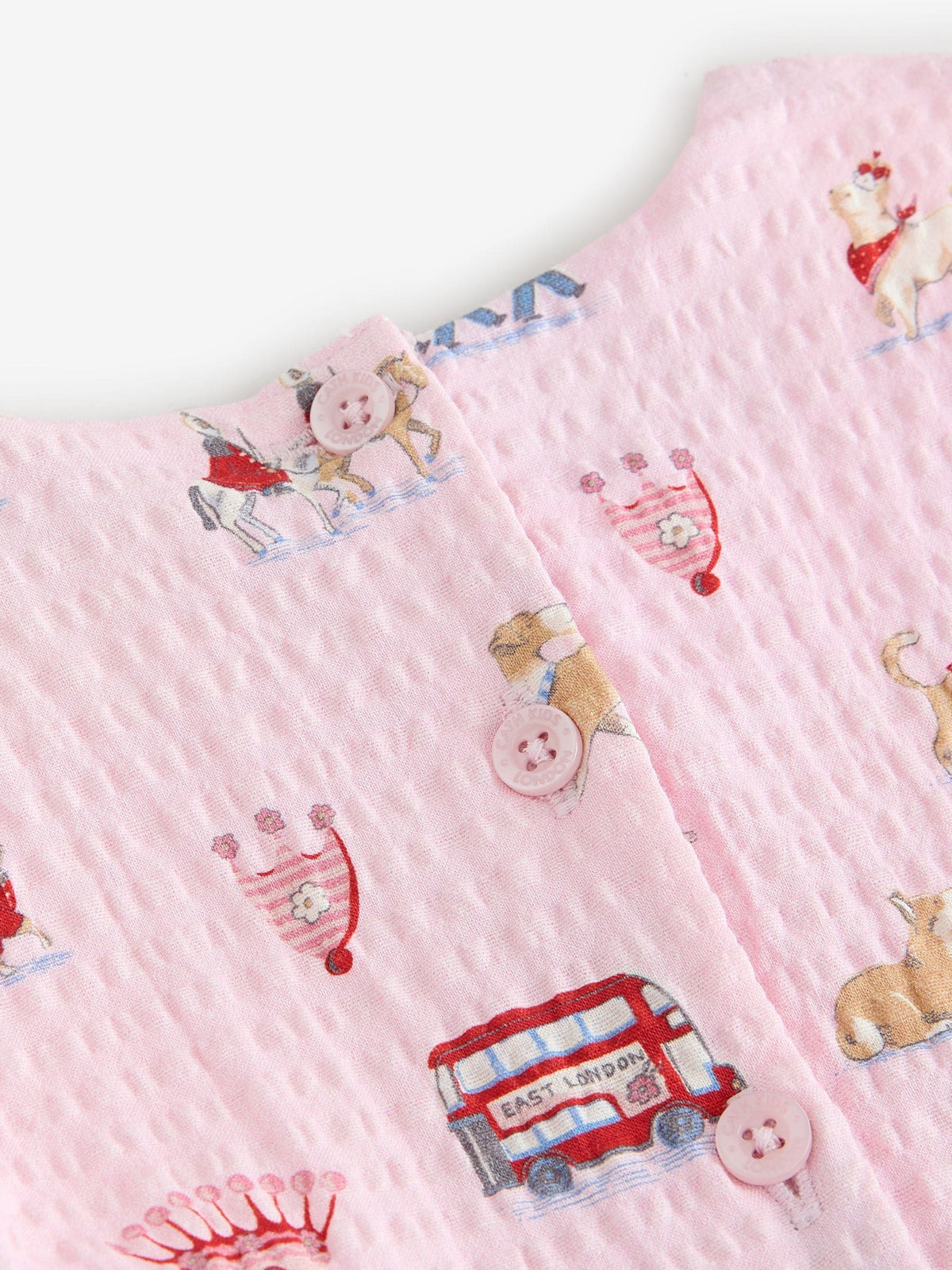 Dsiney Kidz - Cath Kidston Pink London Print Bow Front Prom Dress (3mths-8yrs) image 11