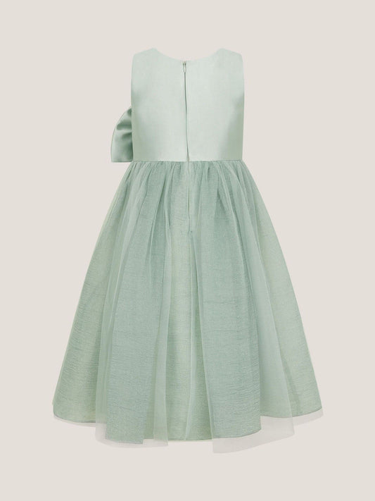 Dsiney Kidz - Monsoon Green Waterfall Bow Tulle Dress image 2