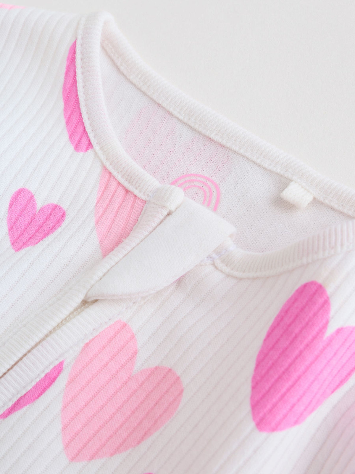 Pink 3 Pack Two Way Zip Baby Sleepsuits (0-2yrs) image 9