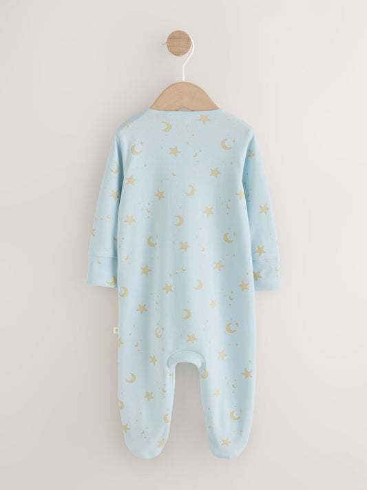Blue EID Baby Sleepsuit (0mths-2yrs) image 2