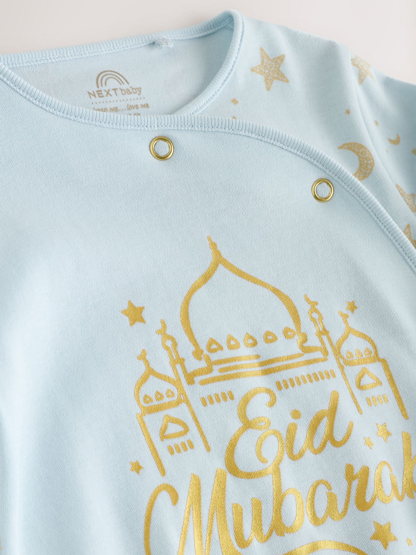 Blue EID Baby Sleepsuit (0mths-2yrs) image 8