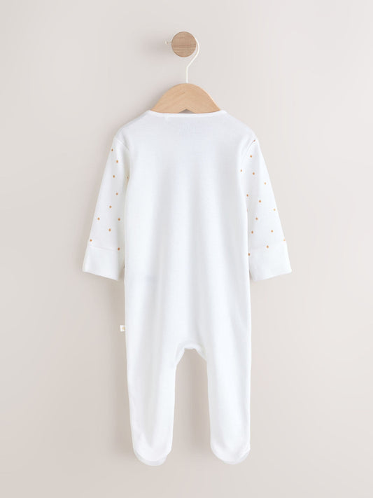 White My First EID Baby Sleepsuit (0mths-2yrs) image 2
