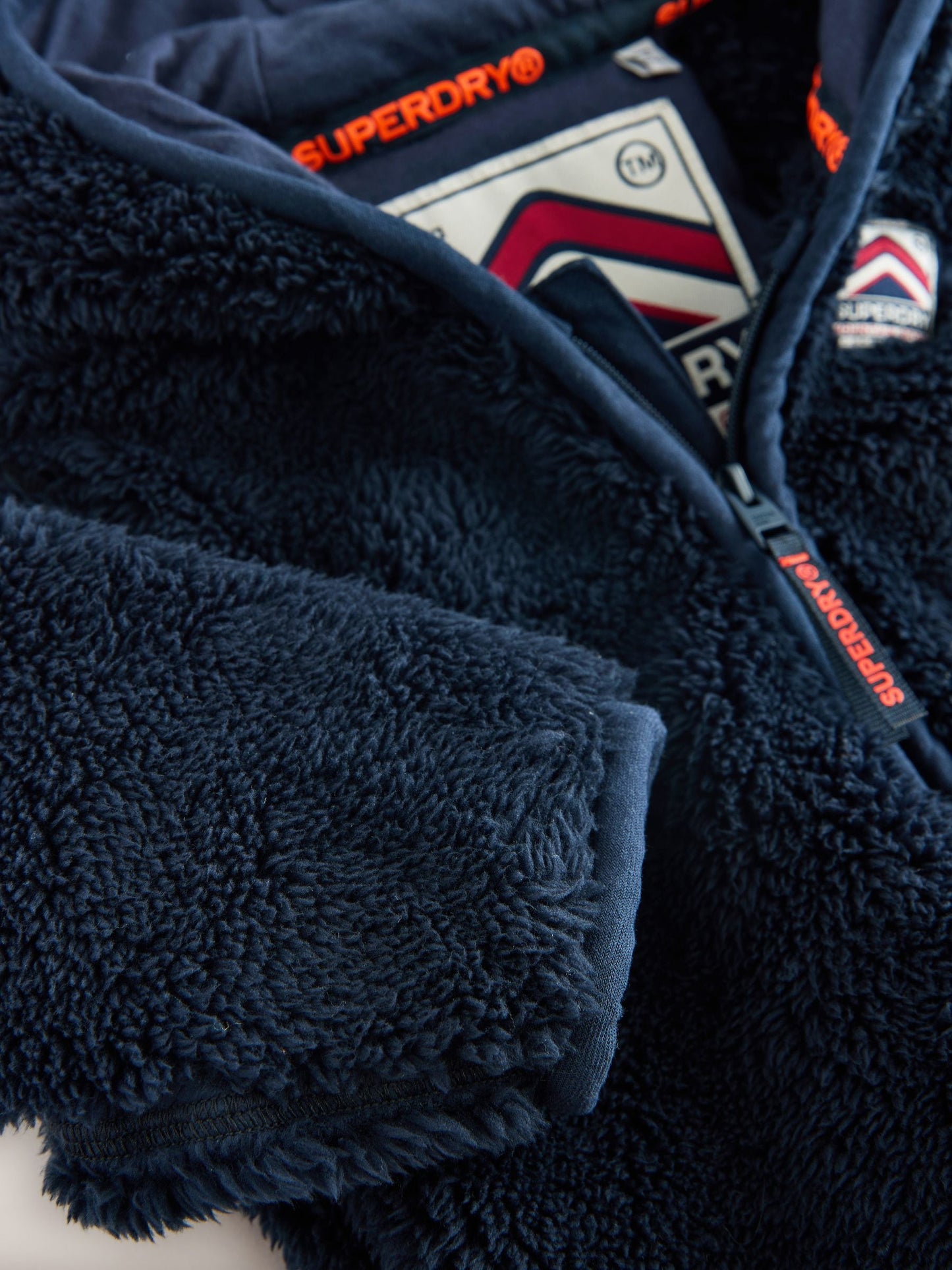 Superdry Blue Teddy Fleece Pramsuit image 5