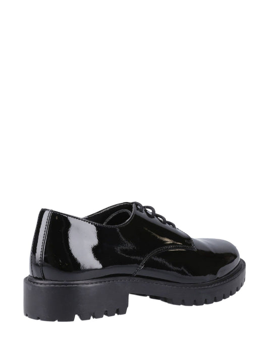 Hush Puppies Black Aubrey Lace Up Patent Shoes image 2