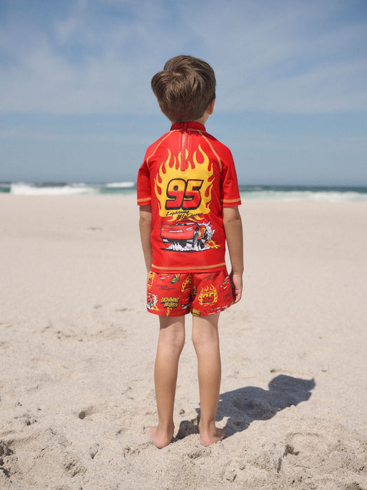 Lightening McQueen Rash Vest and Swim Shorts Set (3mths-7yrs) image 2