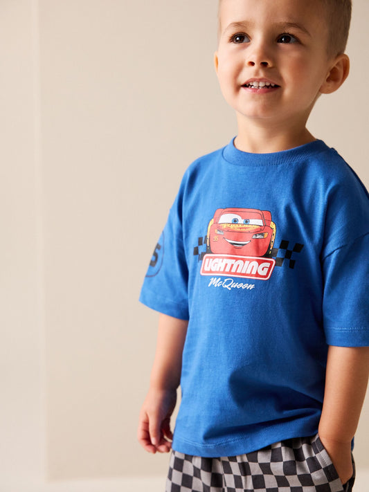 Blue Disney Cars T-Shirt and Shorts Set (9mths-8yrs) image 3