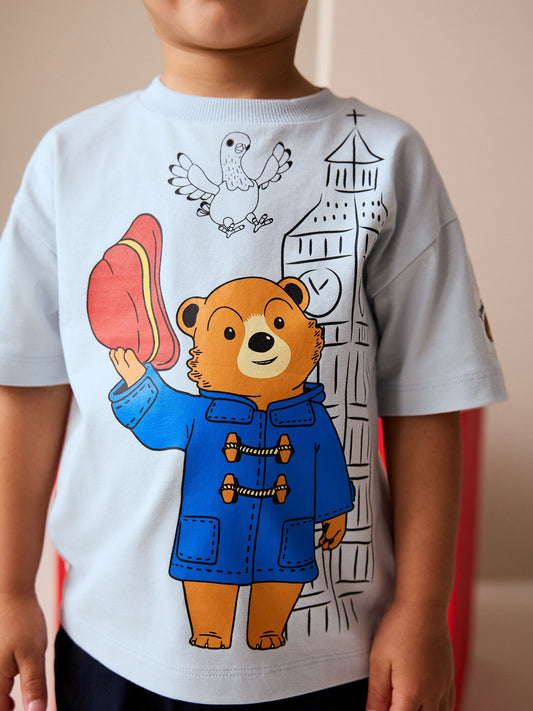 Blue Paddington Bear Short Sleeve T-Shirt (3mths-8yrs) image 2