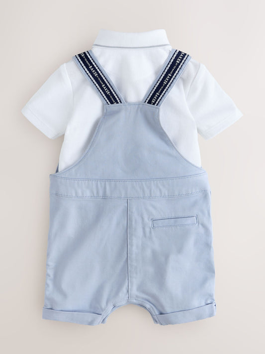 Baker by Ted Baker Dungarees And Polo Shirt Set image 3