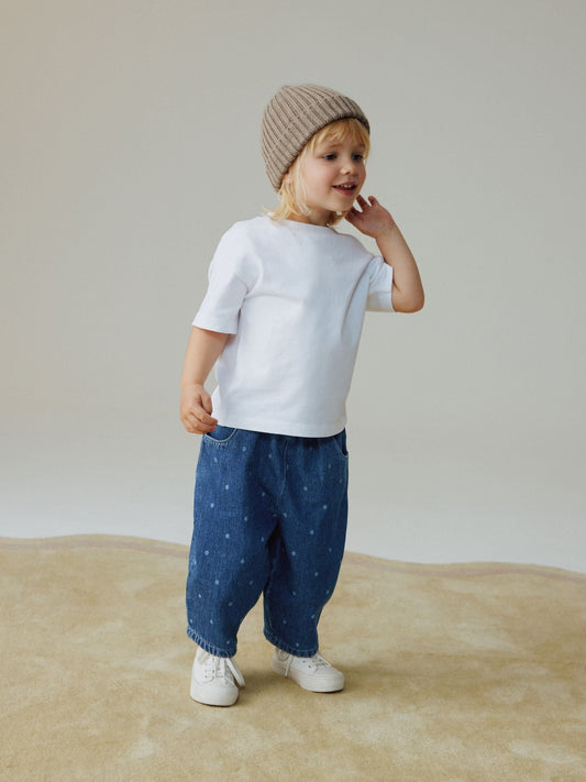 Dsiney Kidz - Blue Spot Pullon Barrel Jeans (3mths-7yrs) image 2