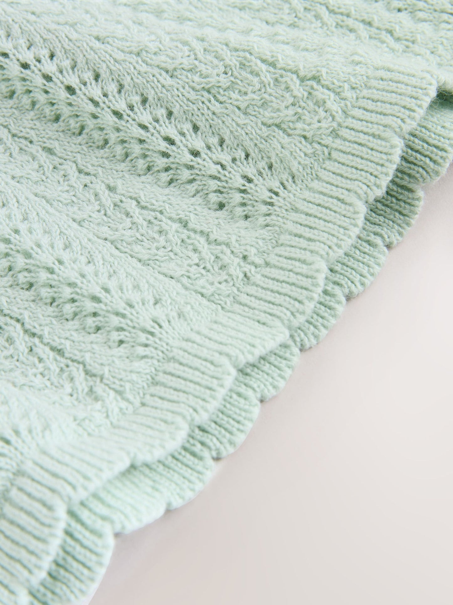 Sage Green Knitted Baby Dress (0mths-2yrs) image 8