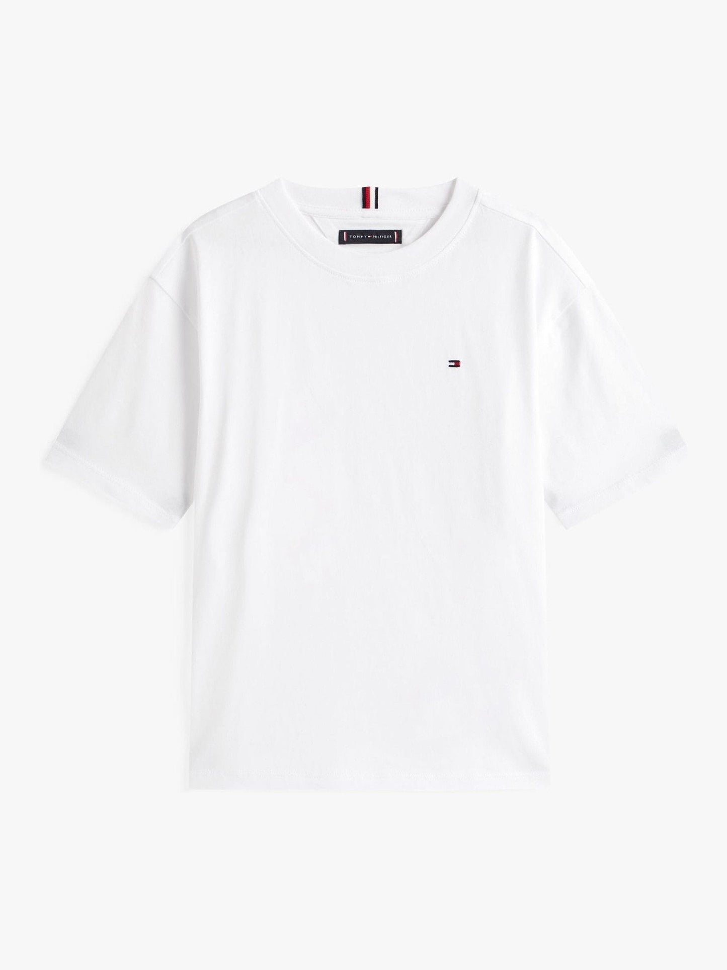 Tommy Hilfiger White Flag Embroidery Crew Neck T-Shirt image 5