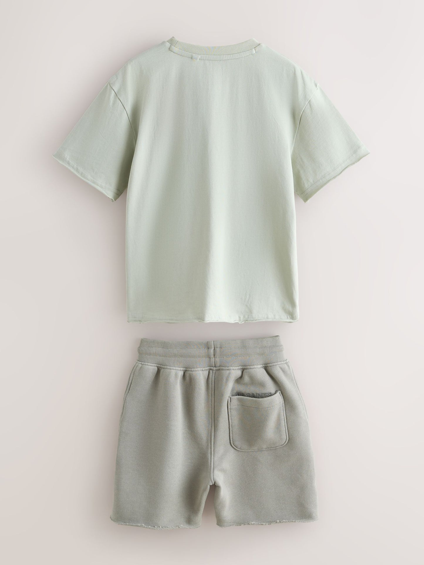 Dsiney Kidz - smALLSAINTS Light Green Biggy Oversized T-Shirt and Sweat Shorts Set image 10