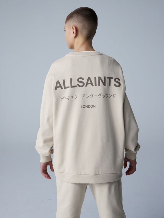 smALLSAINTS Neutral Oversized Underground Crew Neck Sweatshirt - image 2