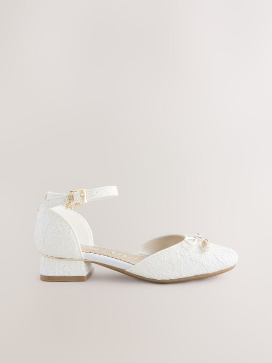 Dsiney Kidz - Baker by Ted Baker Glitter Bow Ocassion Heel Shoes image 2