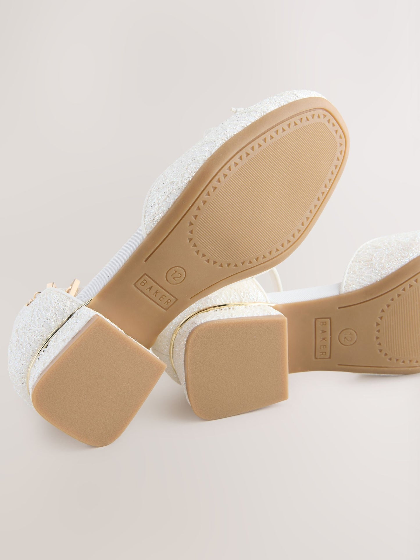 Dsiney Kidz - Baker by Ted Baker Glitter Bow Ocassion Heel Shoes image 6