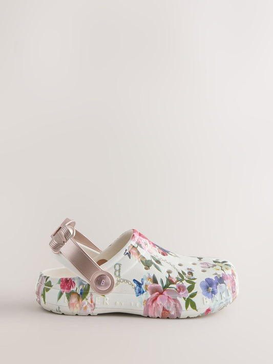 Baker by Ted Baker Bow Clog White Sandals image 2