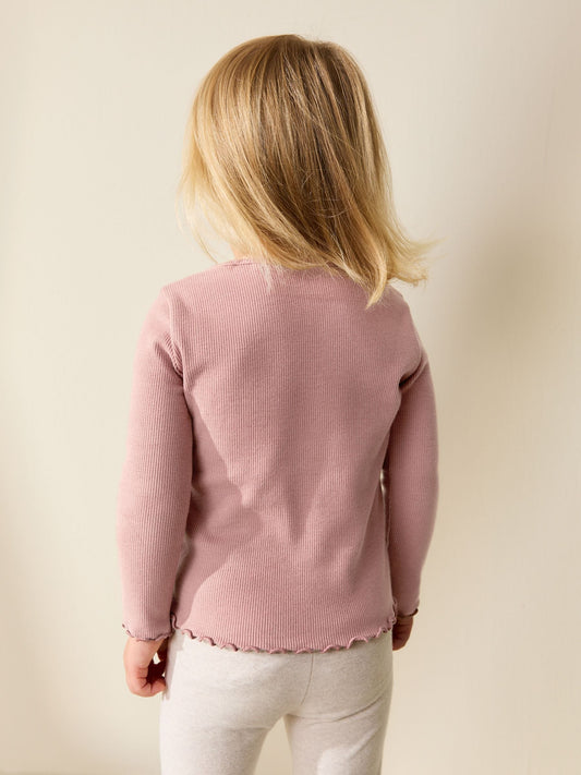 Dsiney Kidz - Pink Bunny Long sleeve Embroidered Ribbed Top (3mths-7yrs) image 2