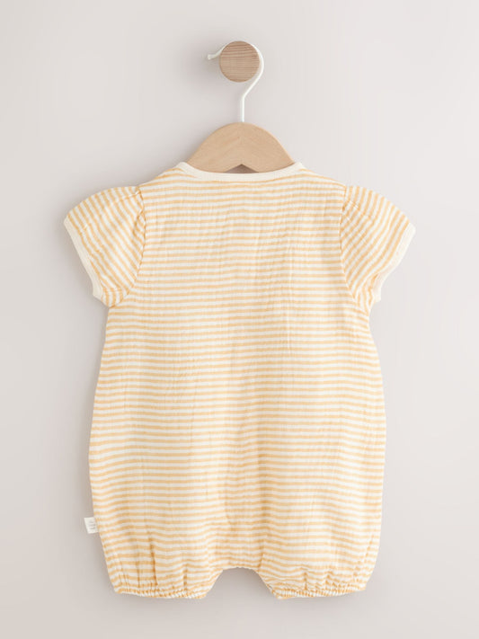 Yellow Little Chick Baby Woven Romper (0mths-3yrs) image 2