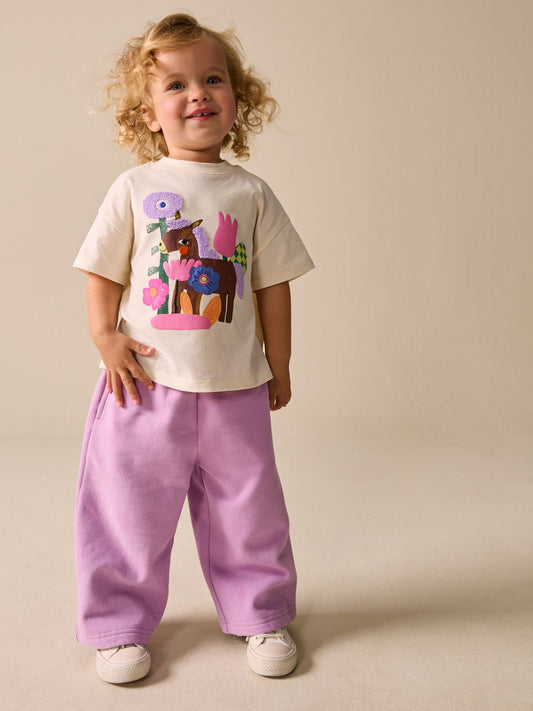 Dsiney Kidz - Ecru White Horse Short Sleeve T-Shirt (3mths-7yrs) image 2