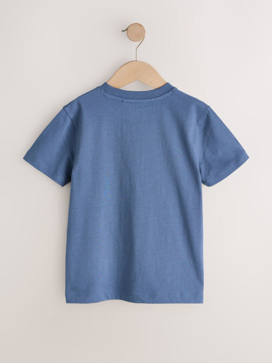Dsiney Kidz - Mid Blue Regular Fit Short Sleeve T-Shirt (3-16yrs) image 2