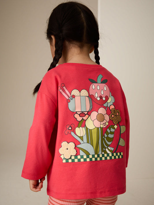 Dsiney Kidz - Bright Pink Long Sleeve Top and Leggings Set (3mths-7yrs) image 2