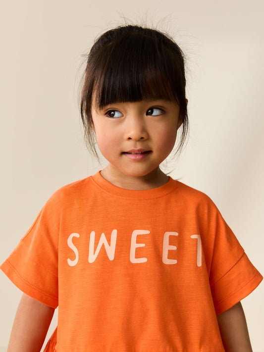 Dsiney Kidz - Orange Strawberry Short Sleeve Top and Shorts Set (3mths-7yrs) image 2